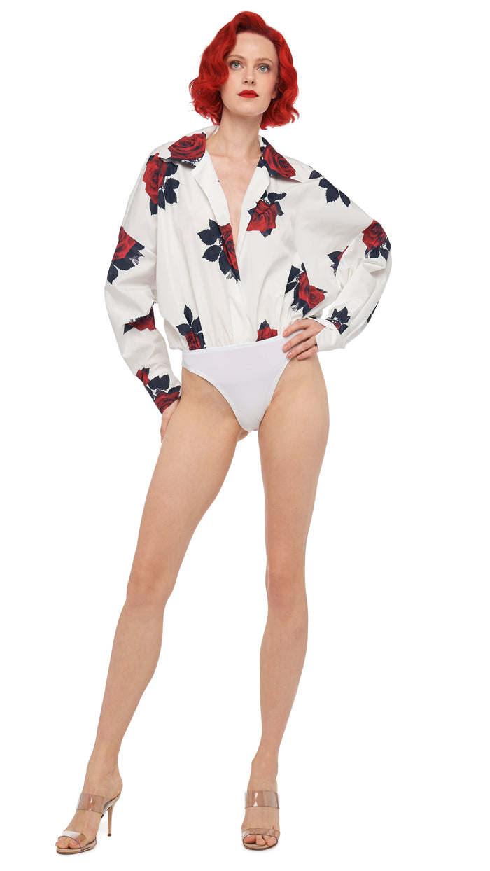 norma kamali SUPER OS BF NK SHIRT BODYSUIT