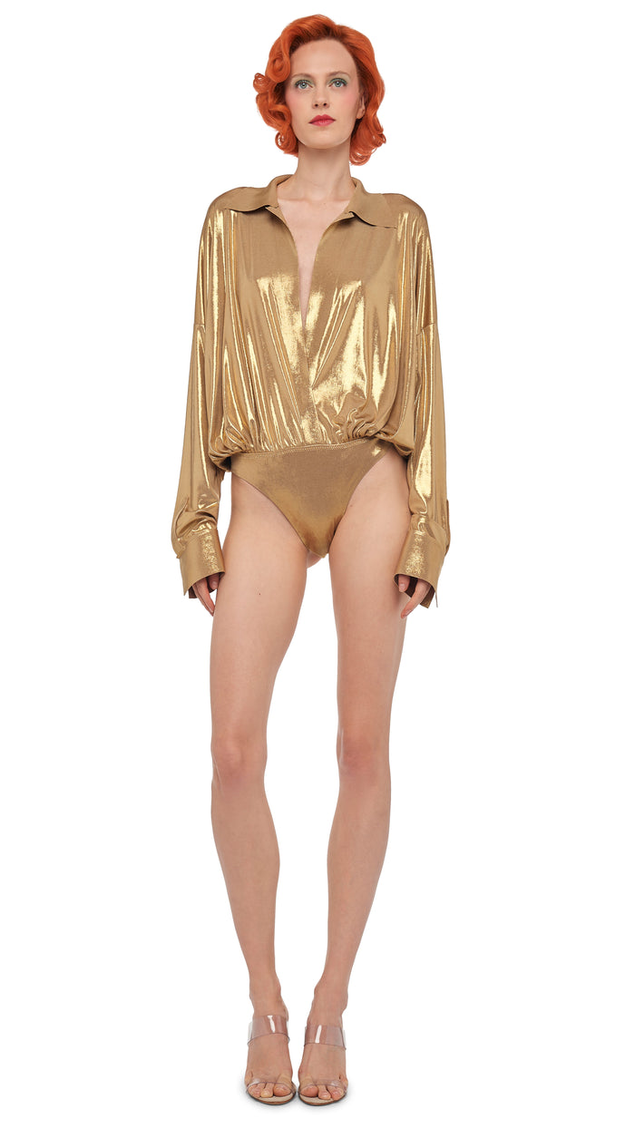 norma kamali SUPER OS BF NK SHIRT BODYSUIT