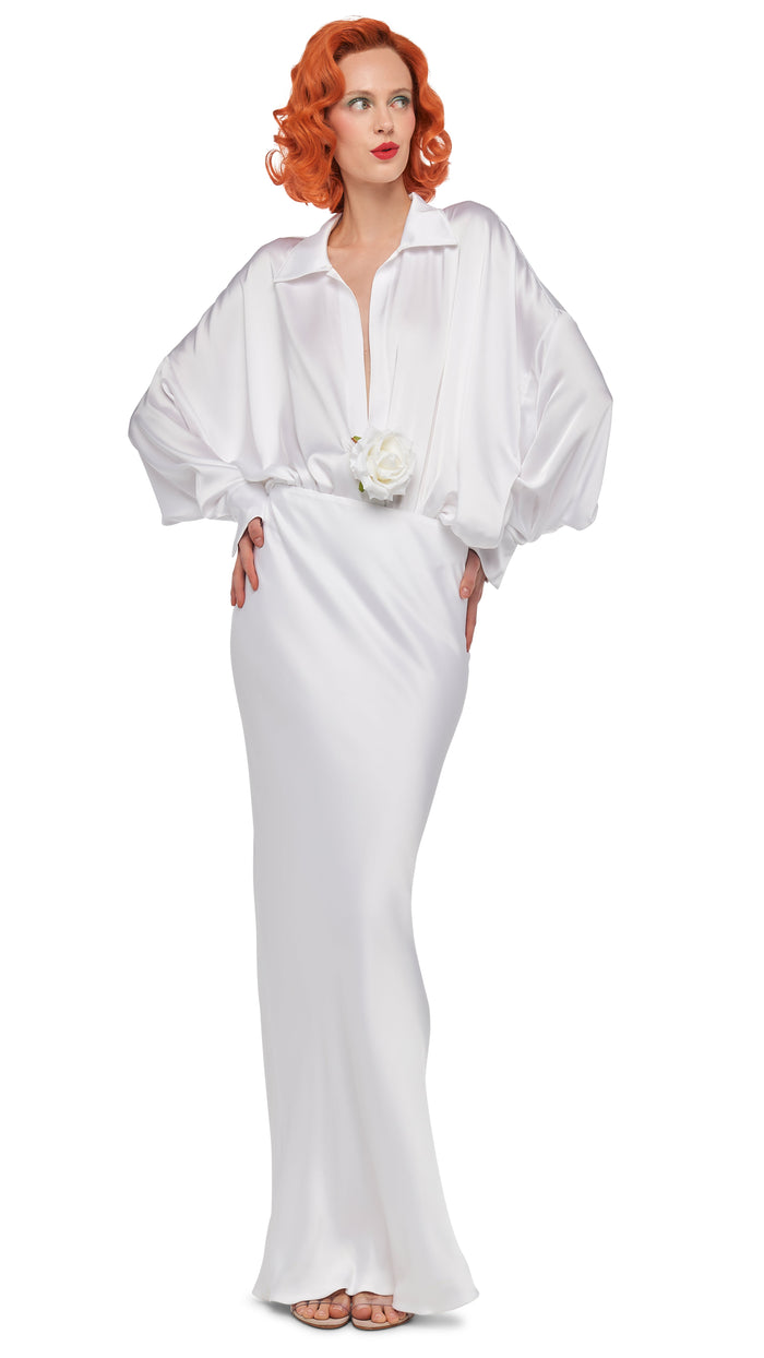 Norma Kamali SUPER OS BF NK SHIRT BODYSUIT