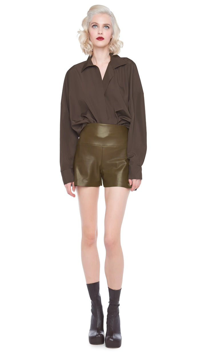 norma kamali SUPER OS BF NK SHIRT BODYSUIT