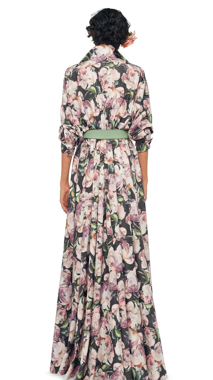 Norma Kamali SUPER OS BF NK SHIRT FLARED GOWN