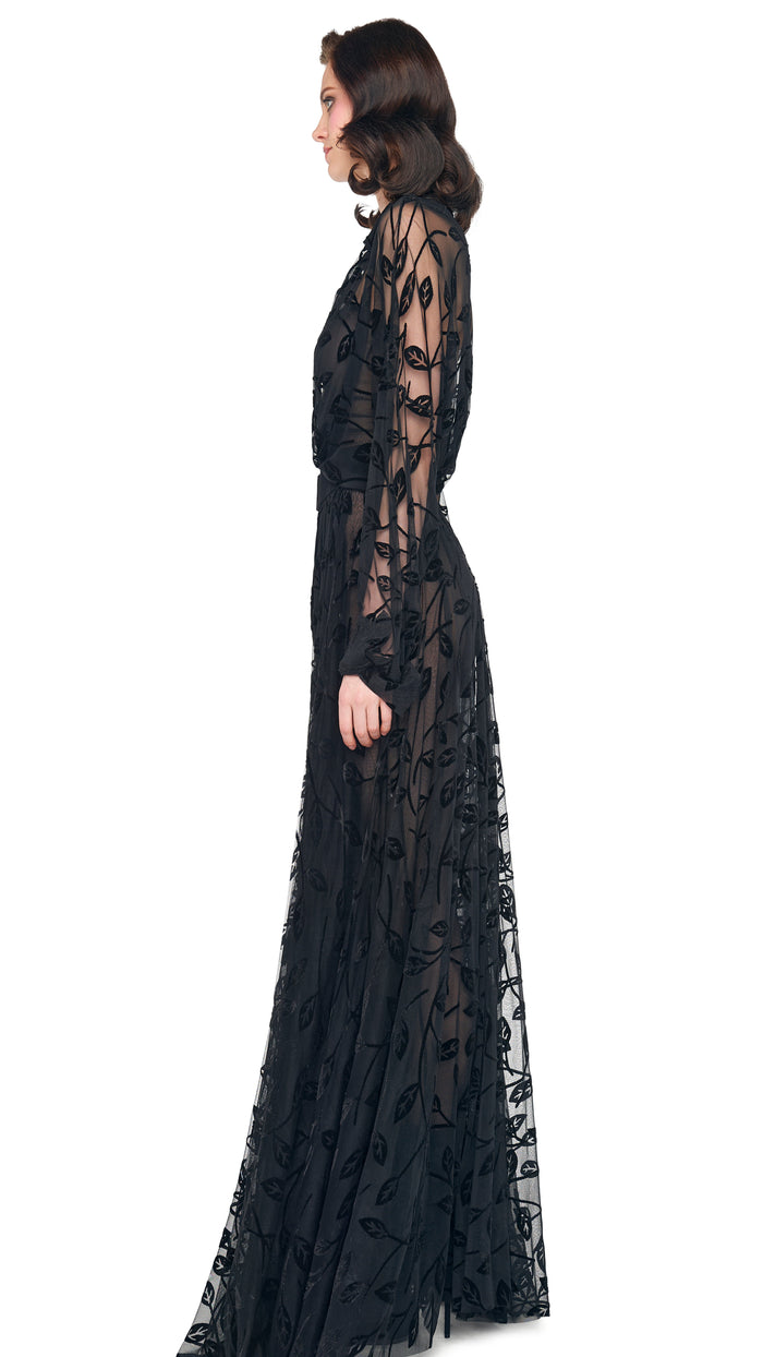 Norma Kamali SUPER OS BF NK SHIRT FLARED GOWN