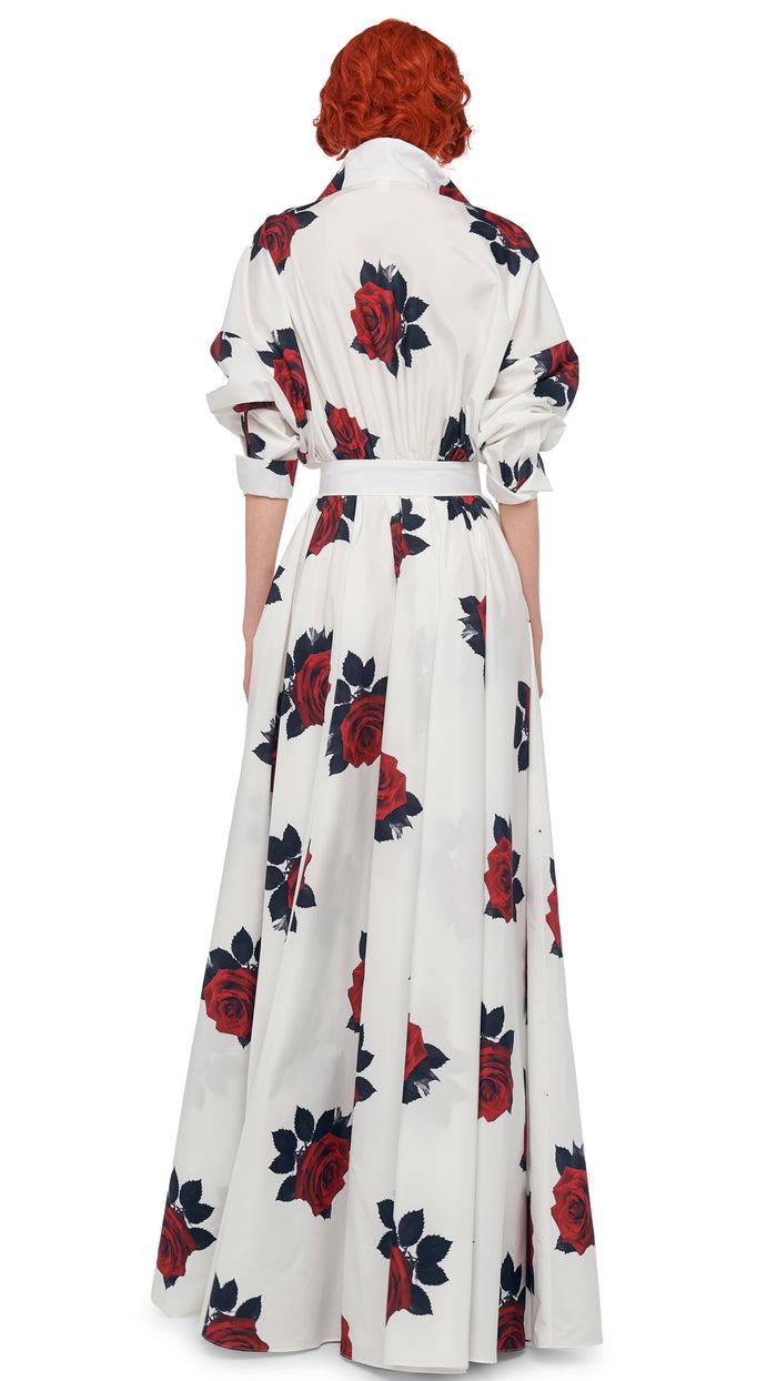 Norma Kamali SUPER OS BF NK SHIRT FLARED GOWN