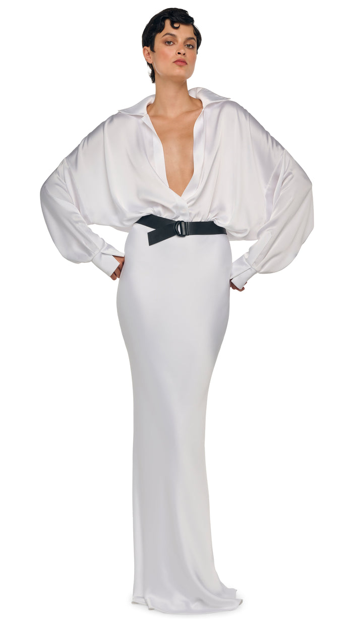 norma kamali SUPER OS BF NK SHIRT GOWN