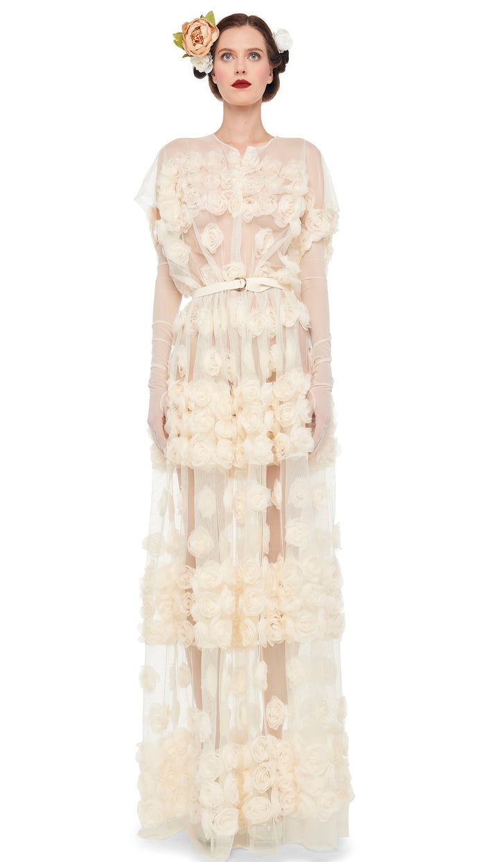 Norma Kamali SUPER OS SLEEVELESS BF FLARED GOWN