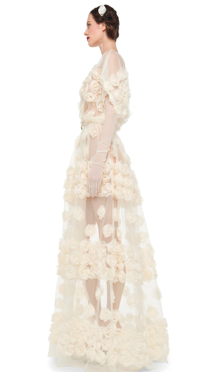 Norma Kamali SUPER OS SLEEVELESS BF FLARED GOWN