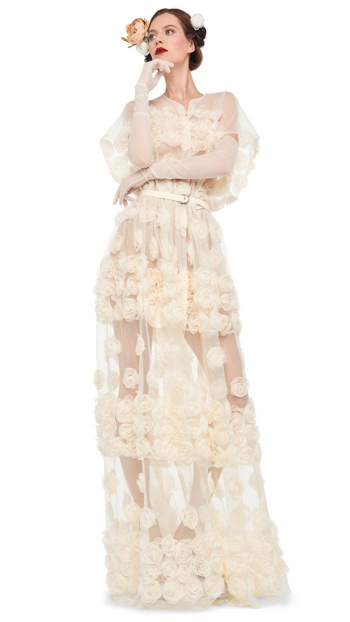 norma kamali SUPER OS SLEEVELESS BF FLARED GOWN