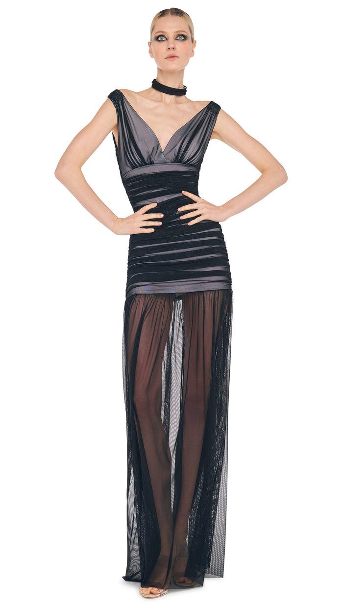 norma kamali TARA PICKLEBALL GOWN