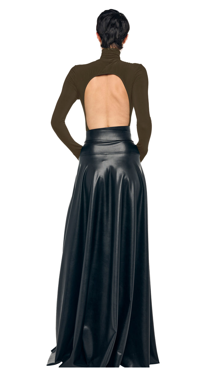 norma kamali TURTLE OPEN BACK BODYSUIT