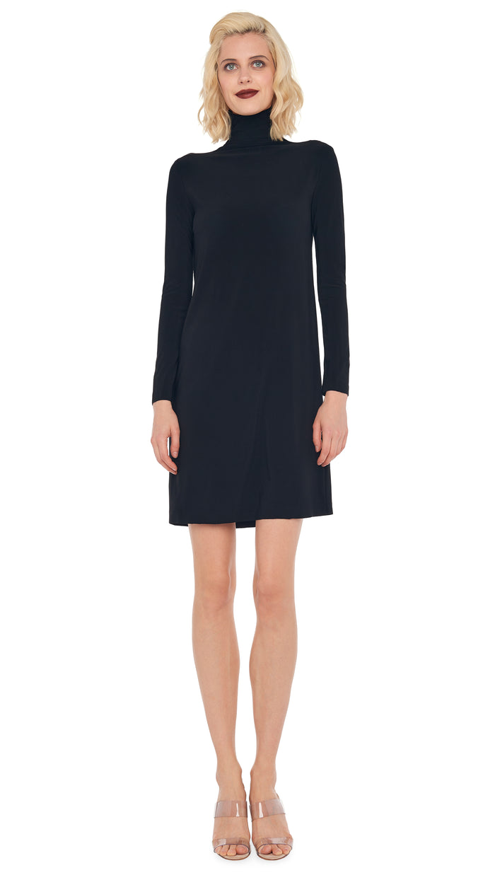 norma kamali TURTLENECK DRESS TO KNEE