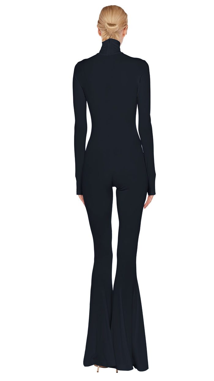Norma Kamali TURTLENECK FISHTAIL JUMPSUIT