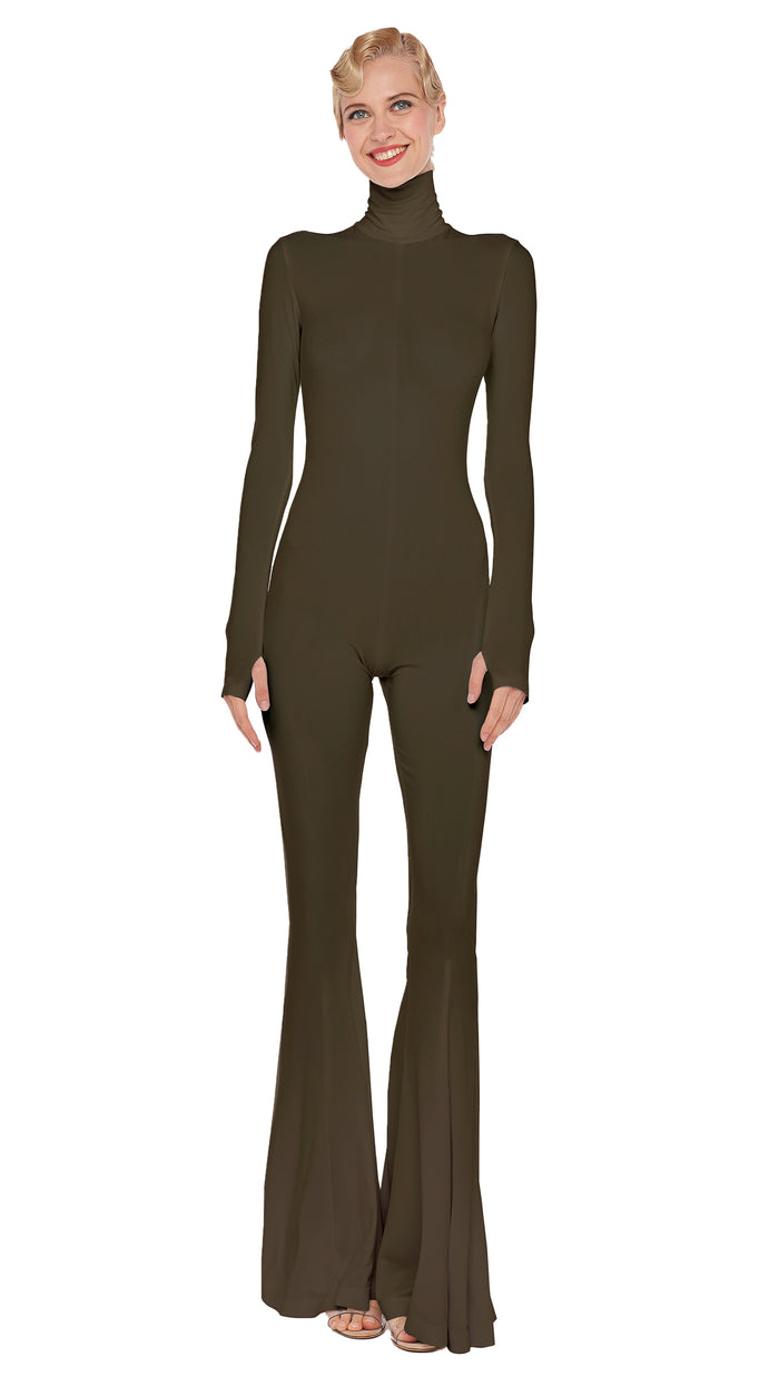 norma kamali TURTLENECK FISHTAIL JUMPSUIT