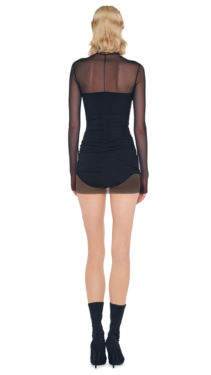 Norma Kamali TURTLENECK PICKLEBALL DRESS