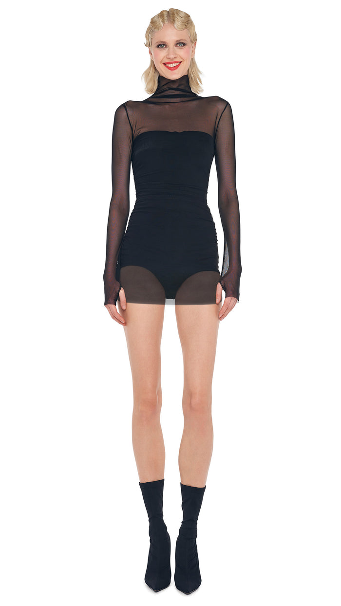 norma kamali TURTLENECK PICKLEBALL DRESS