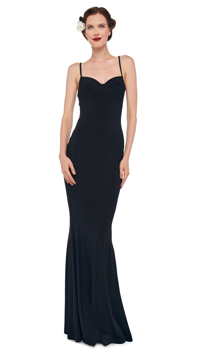 norma kamali UNDERWIRE FISHTAIL GOWN