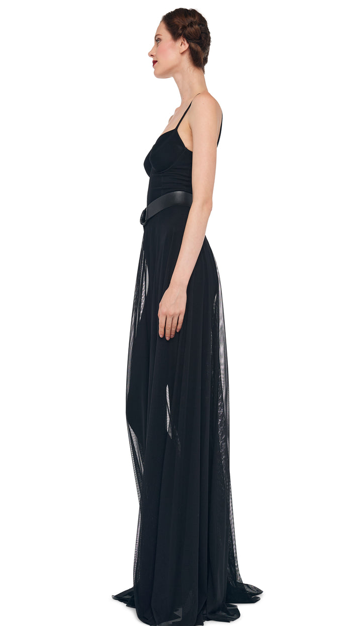 Norma Kamali UNDERWIRE GOWN W/ CATSUIT