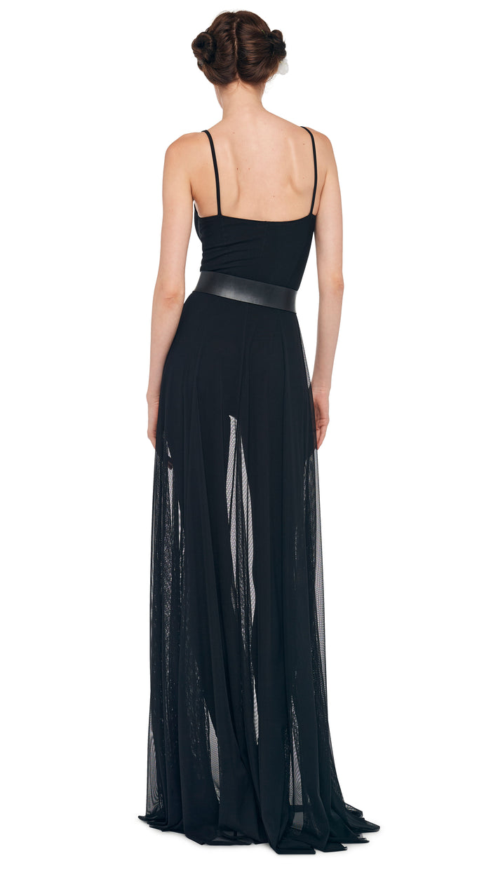 Norma Kamali UNDERWIRE GOWN W/ CATSUIT