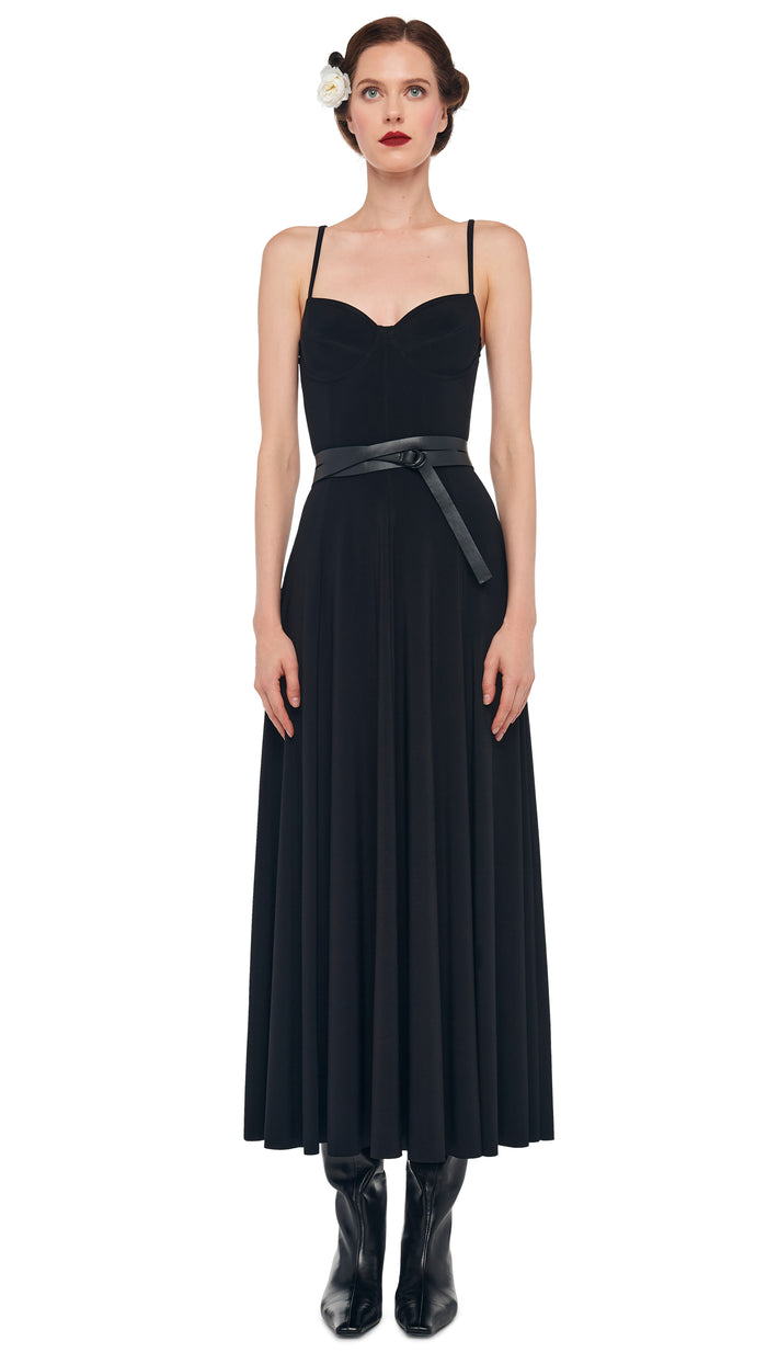 Norma Kamali UNDERWIRE MIDCALF DRESS