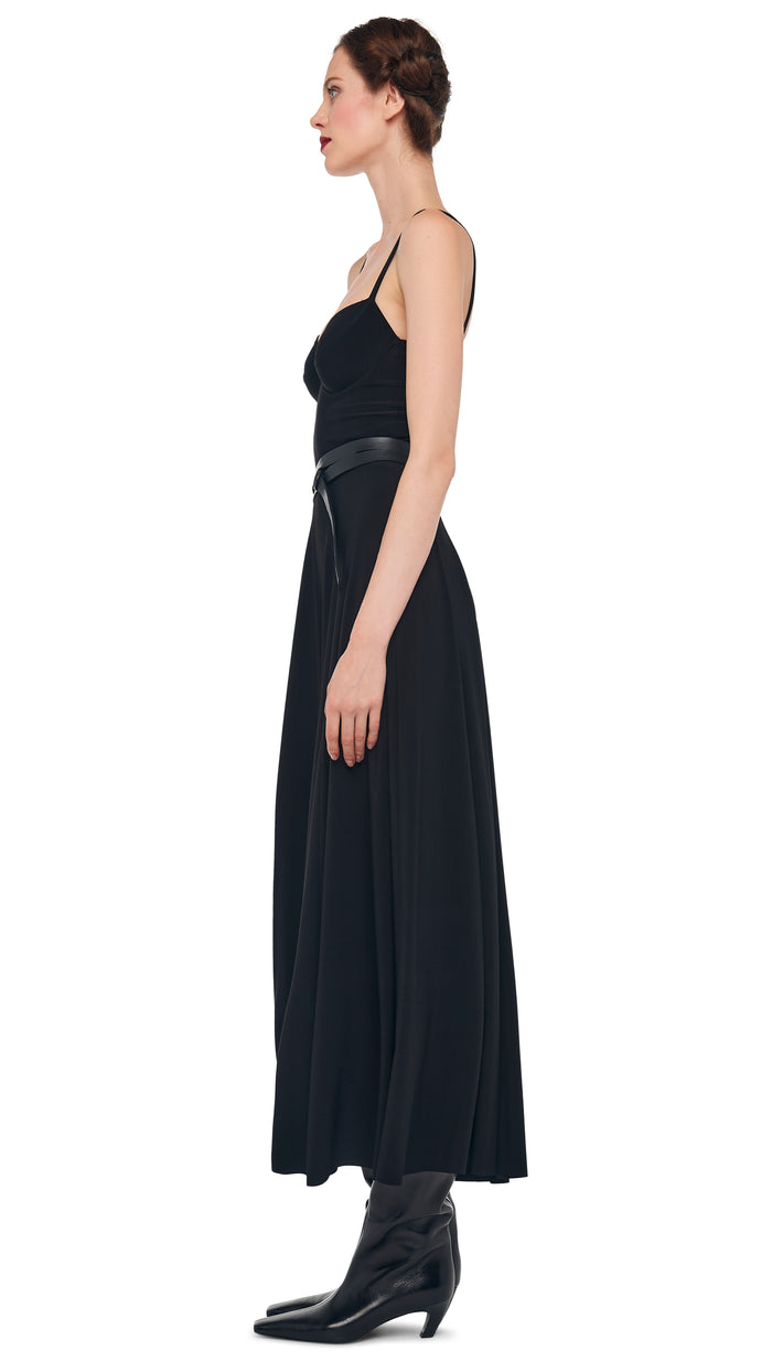 Norma Kamali UNDERWIRE MIDCALF DRESS