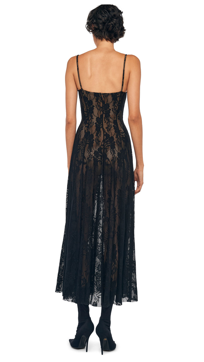 Norma Kamali UNDERWIRE MIDCALF DRESS