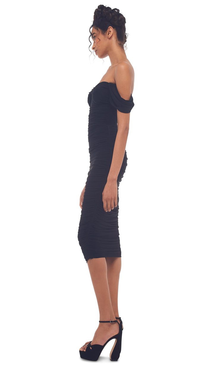 Norma Kamali WALTER DRESS W/ WING SLEEVE