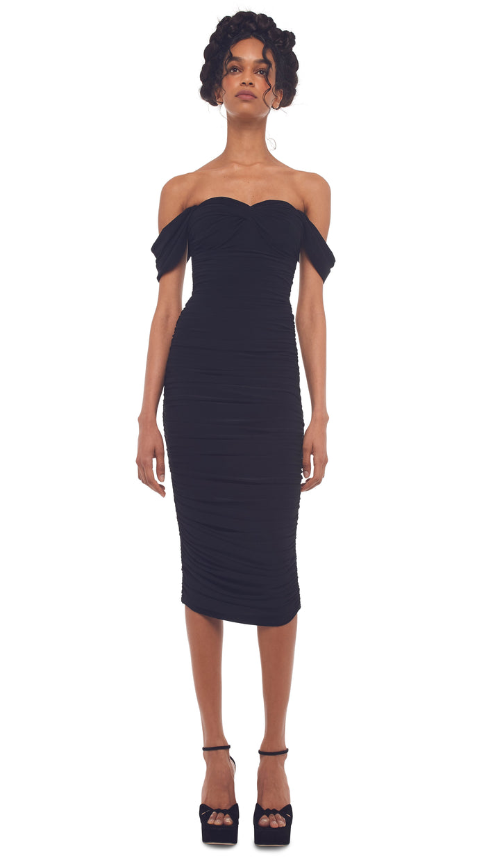 norma kamali WALTER DRESS W/ WING SLEEVE