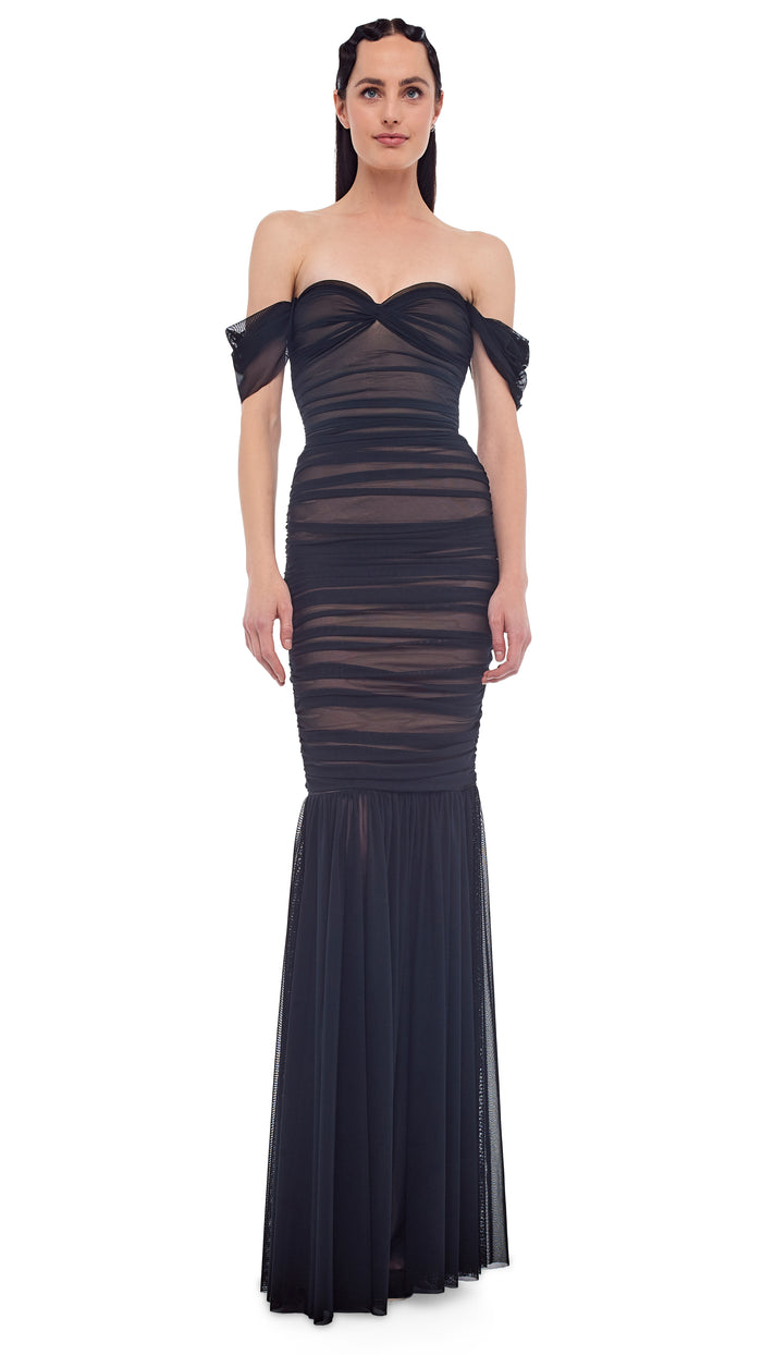 norma kamali WALTER FISHTAIL GOWN