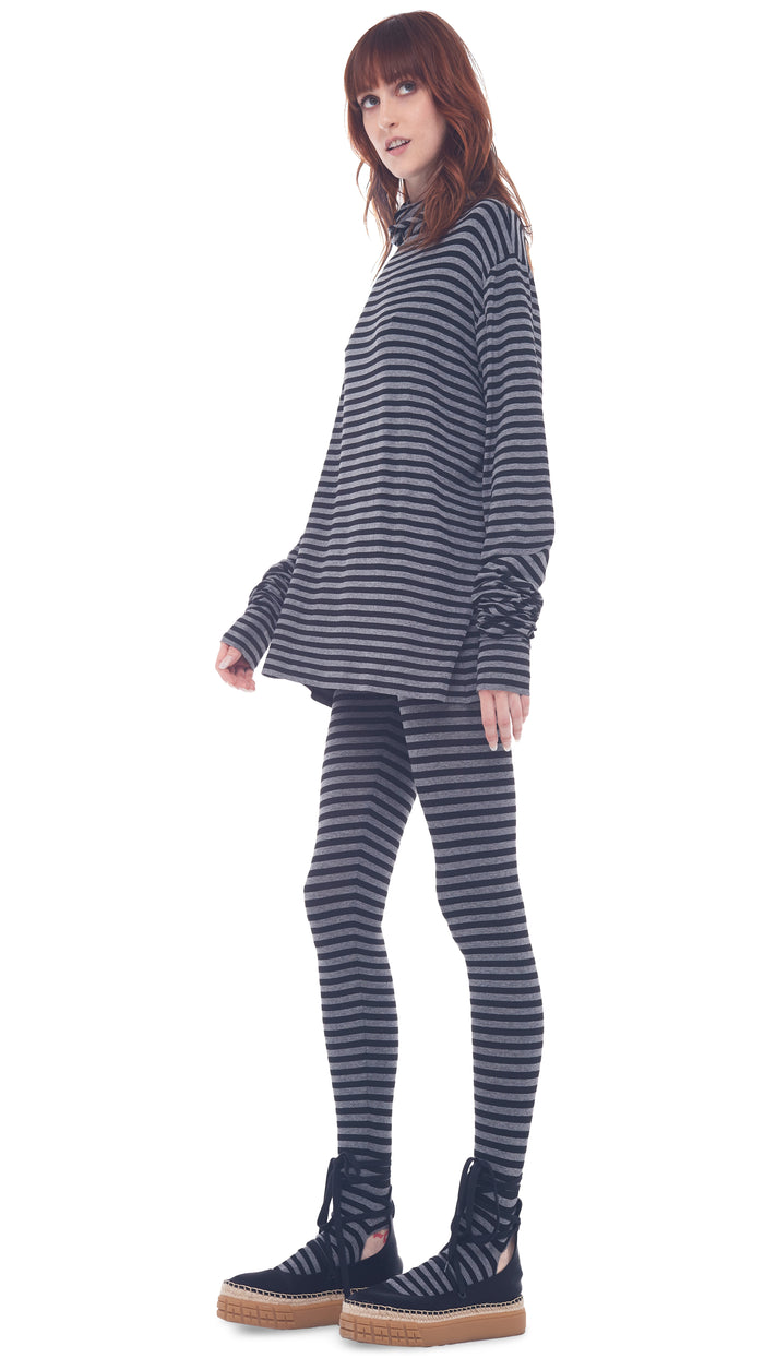 Norma Kamali X-LONG SLEEVE TURTLE TOP