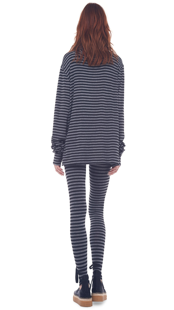 Norma Kamali X-LONG SLEEVE TURTLE TOP