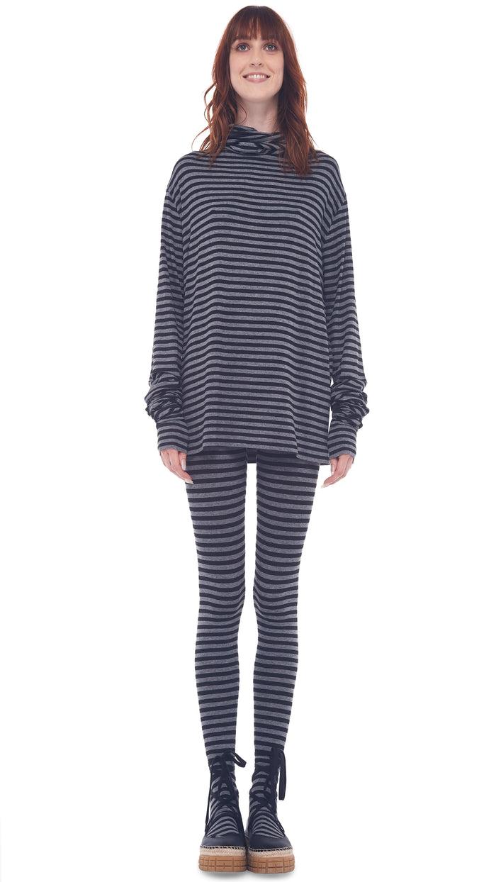 norma kamali X-LONG SLEEVE TURTLE TOP