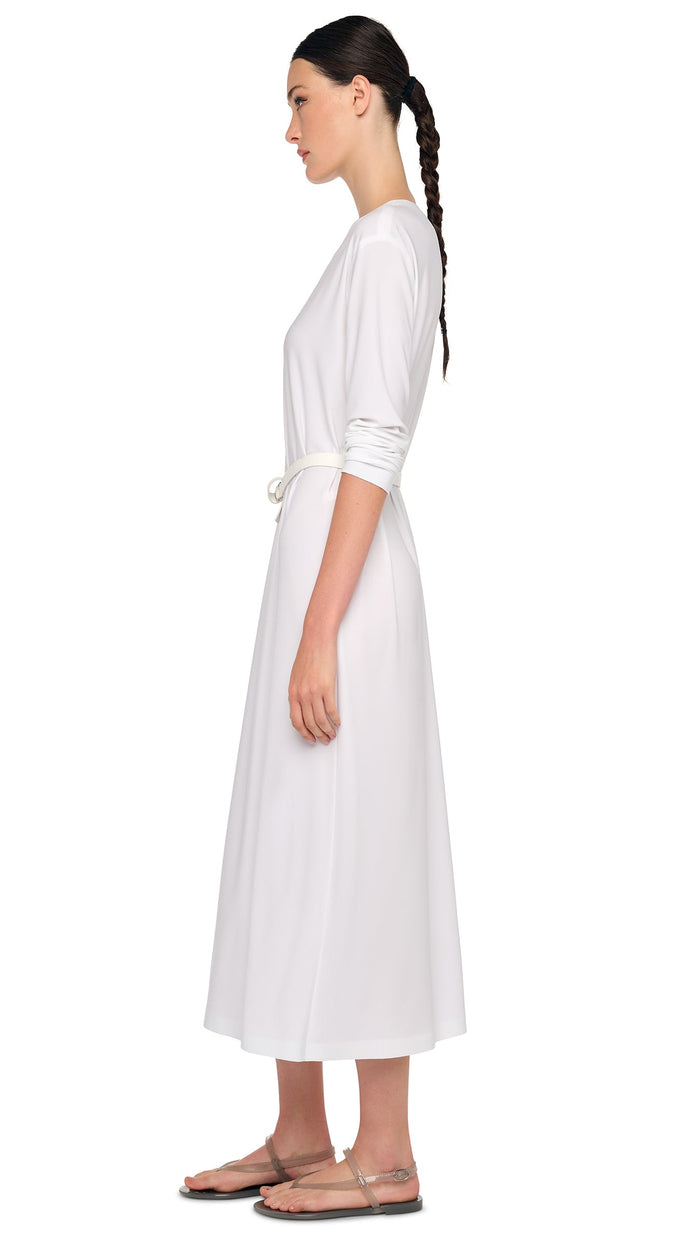 Norma Kamali OVERSIZED LONG SLEEVE DRESS TO MIDCALF