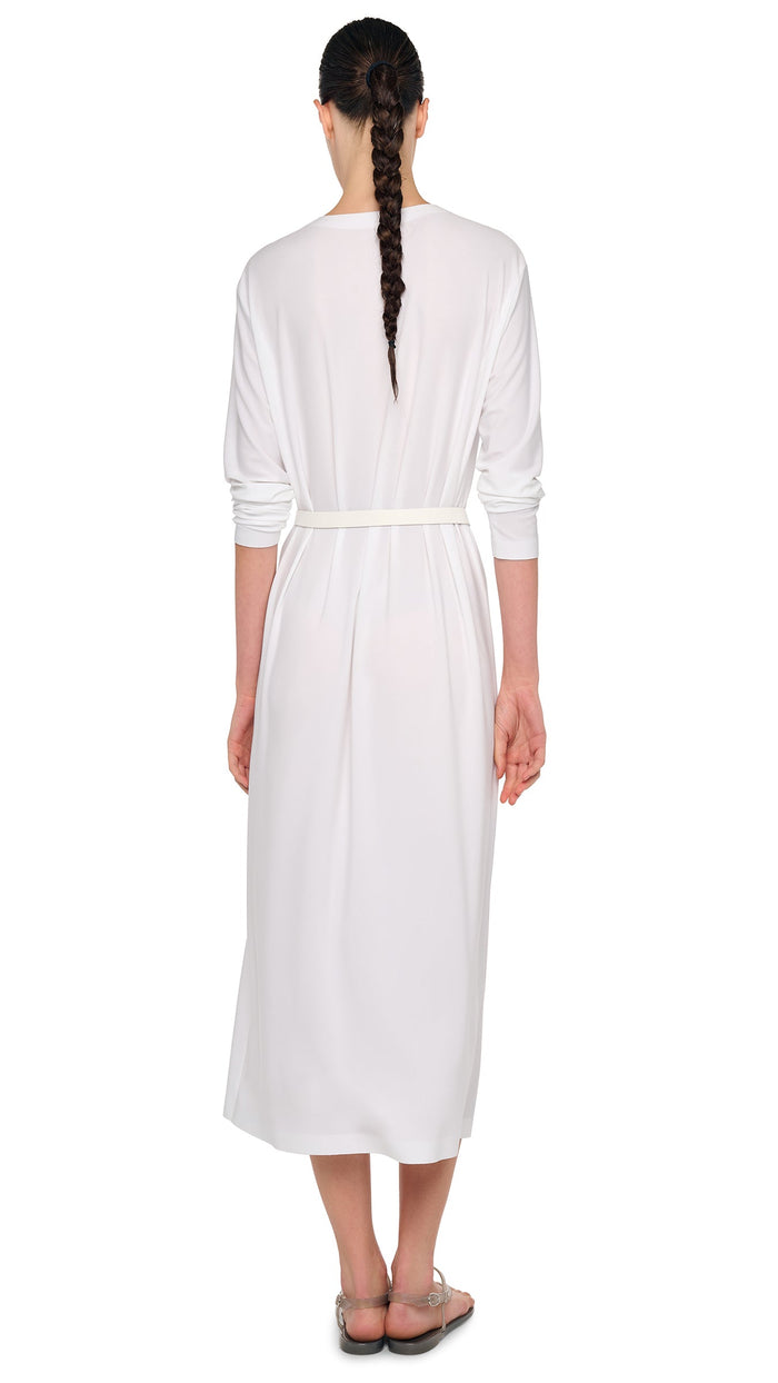 Norma Kamali OVERSIZED LONG SLEEVE DRESS TO MIDCALF