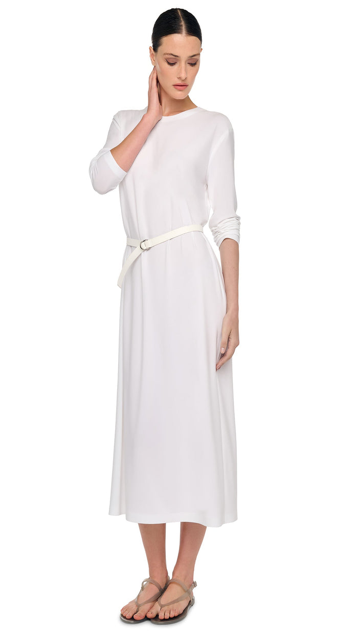 Norma Kamali OVERSIZED LONG SLEEVE DRESS TO MIDCALF