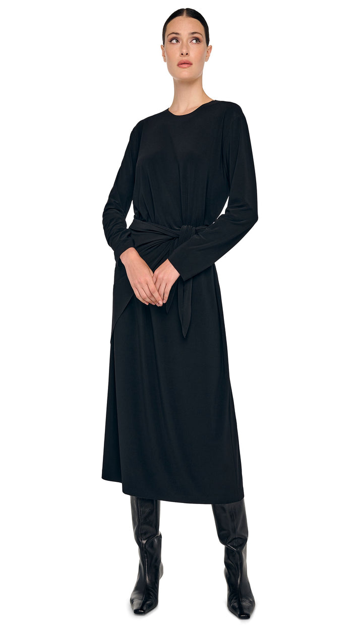 norma kamali OVERSIZED LONG SLEEVE DRESS TO MIDCALF