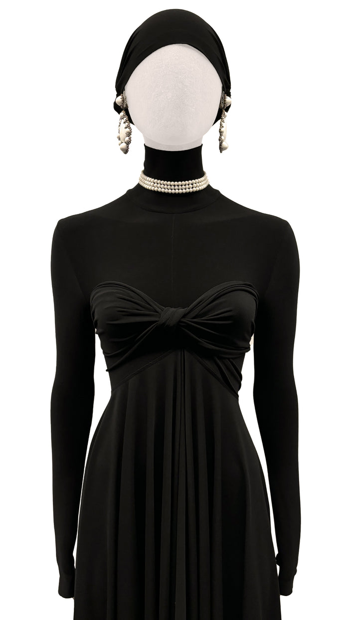 norma kamali RHINESTONE & MILK GLASS TEARDROP PENDANT EARRINGS