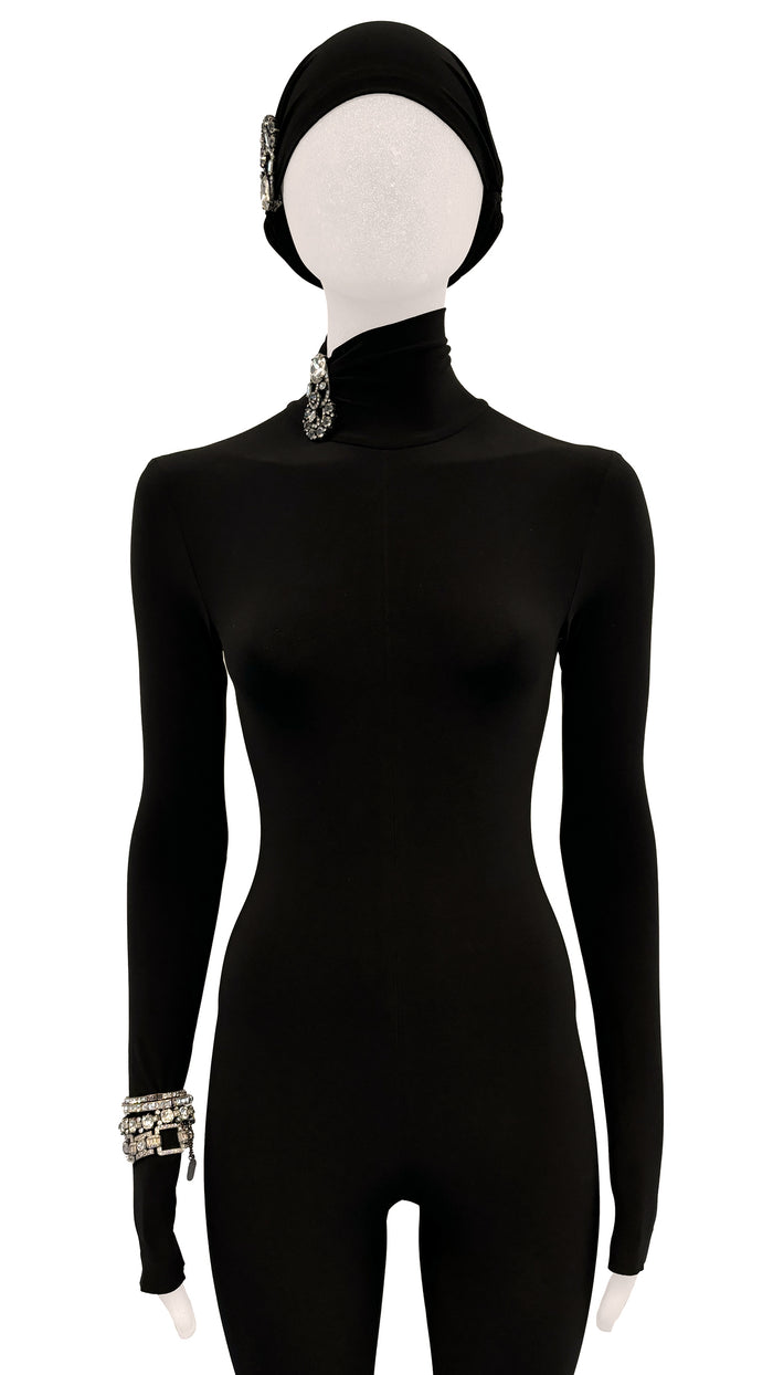 norma kamali SET OF 4 ORIGINAL EISENBERG SIGNED ART DECO RHINESTONE BRACELETS