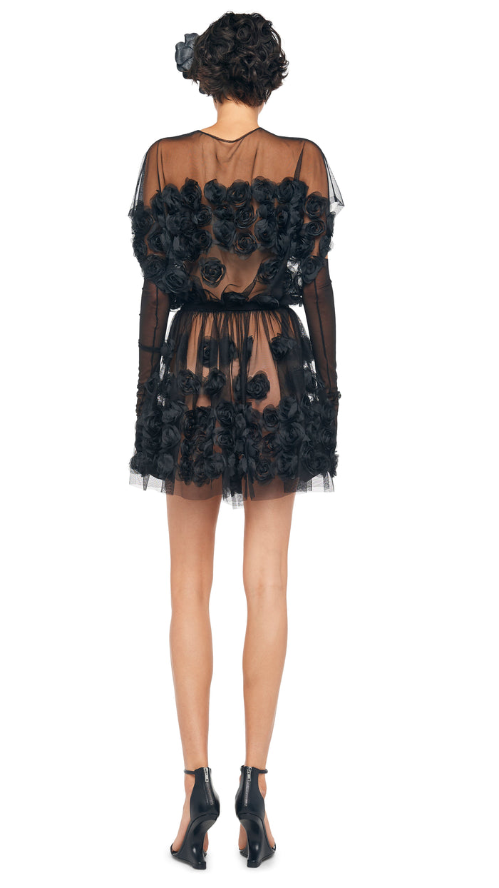 Norma Kamali SUPER OS SLEEVELESS BF FLARED MINI DRESS