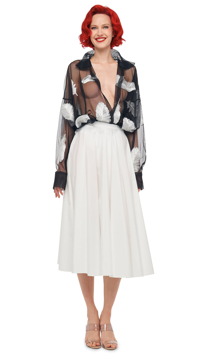 norma kamali SUPER OVERSIZED BOYFRIEND NK SHIRT BODYSUIT