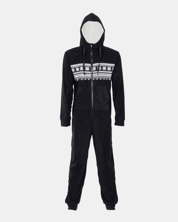 noroze Aztec Black Kids Snuggle Onesie