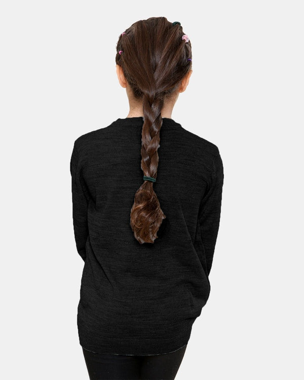 Noroze Baby Deer Black Girls Christmas Jumper