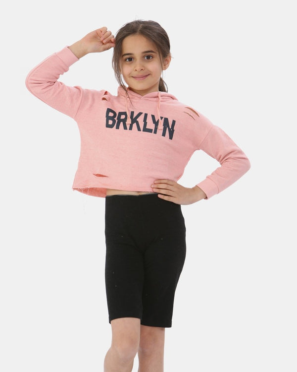 noroze Baby Pink Pullover BRKLYN Hoodie
