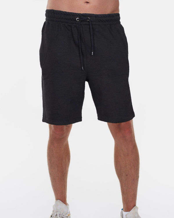 noroze Black Fleece Casual Jogging Shorts