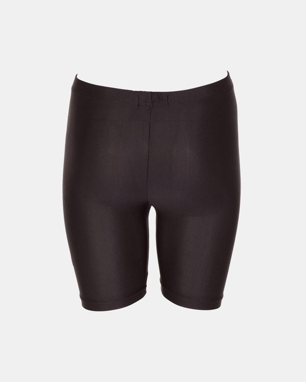 Noroze Black Shiny Nylon Lycra Shorts