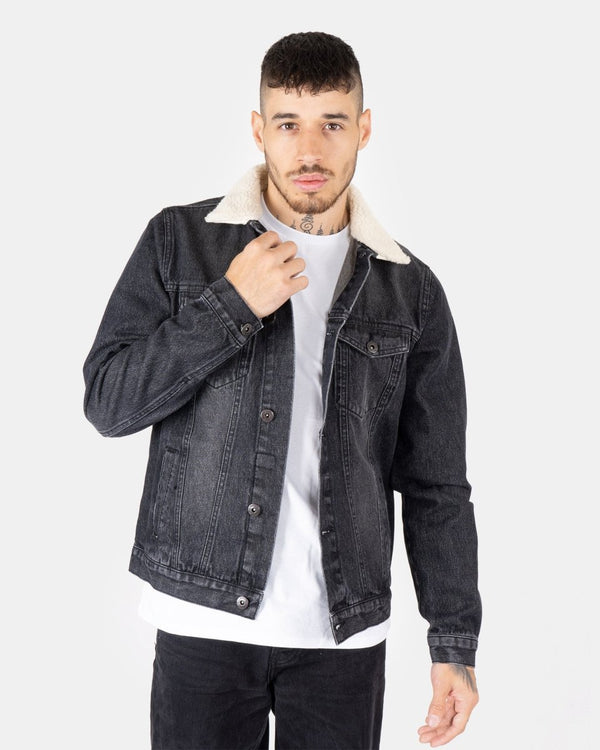 noroze Black Western Style Denim Jacket