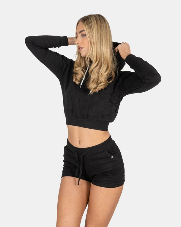 Noroze Black Women's Plain Long-Sleeve Hoodie