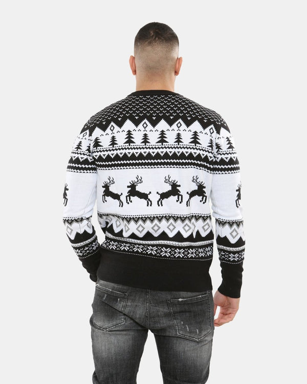 Noroze Black Xmas Tree Crewneck Sweatshirt