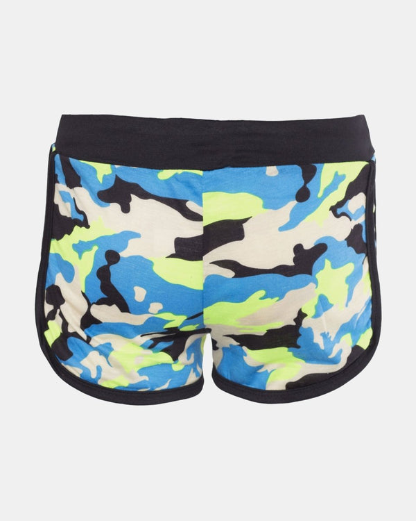Noroze Blue Camo Fleck Summer Kids Short