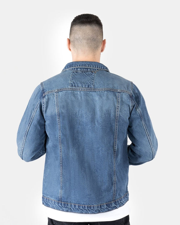 Noroze Blue Classic Washed Denim Jacket
