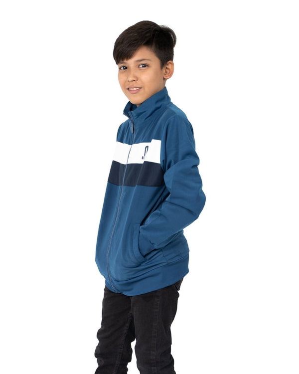 Noroze Blue Kids Lightweight Track Jacket