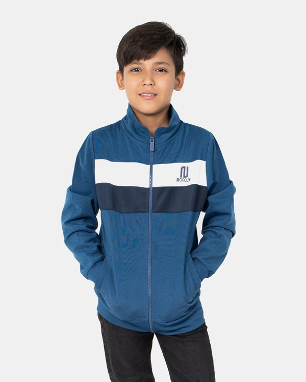 noroze Blue Kids Lightweight Track Jacket